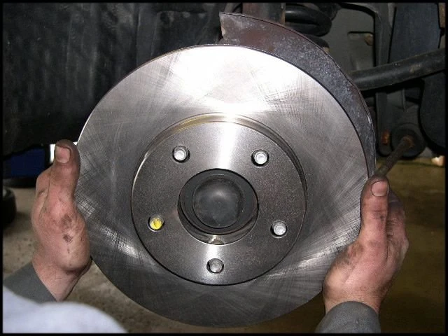 new brake rotors after replacement
